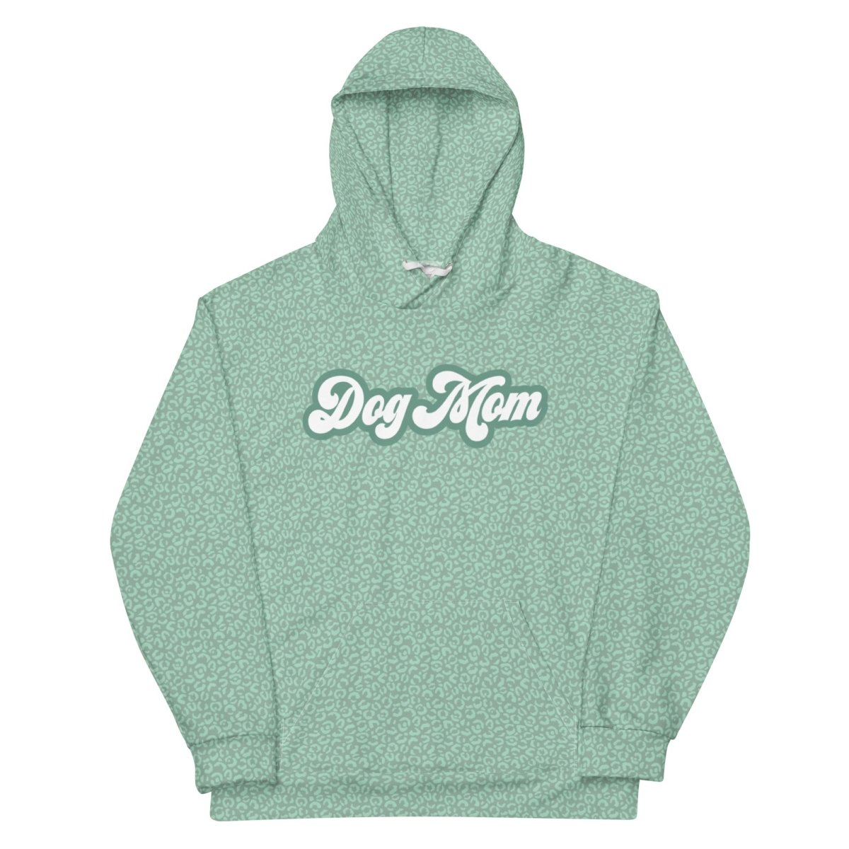 Green Leopard Print Dog Mom Hoodie