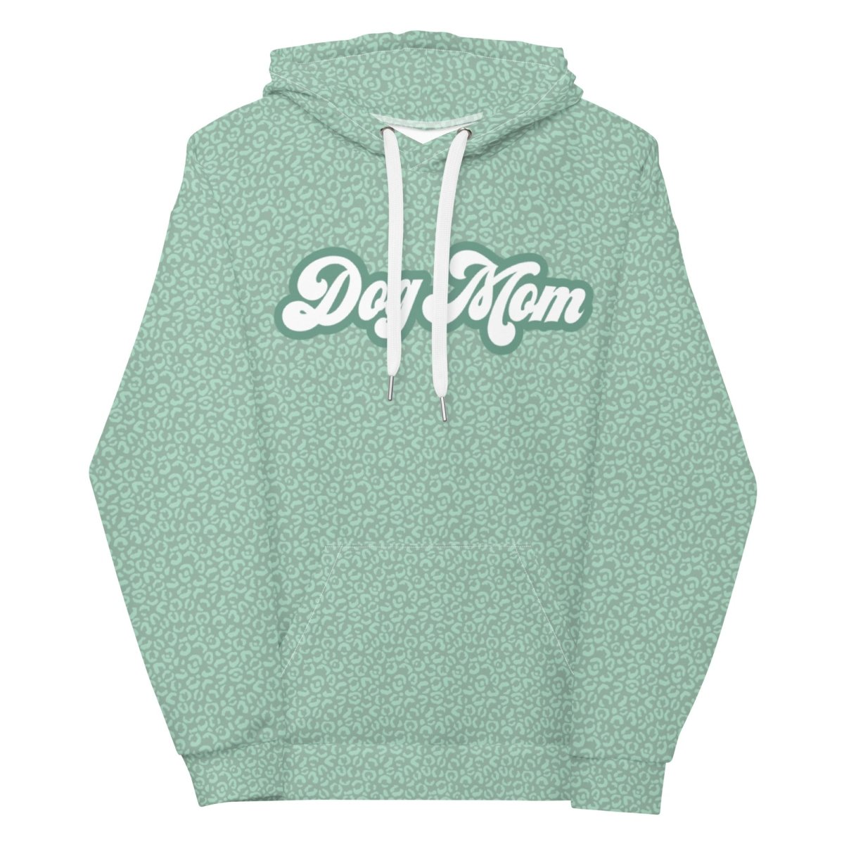 Green Leopard Print Dog Mom Hoodie