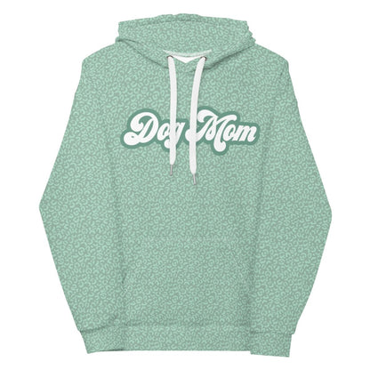Green Leopard Print Dog Mom Hoodie