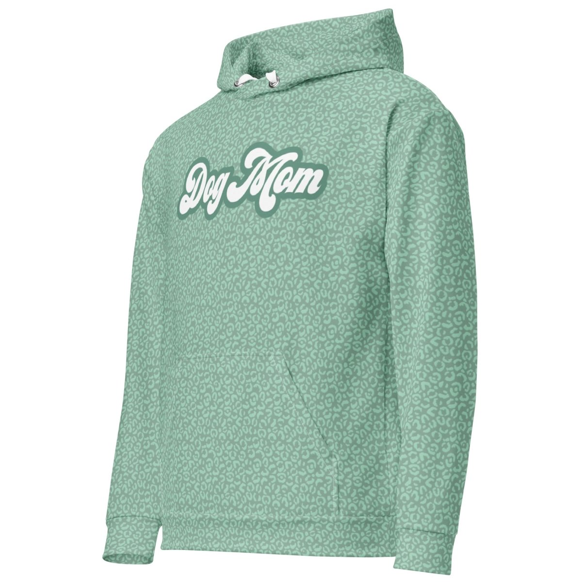 Green Leopard Print Dog Mom Hoodie
