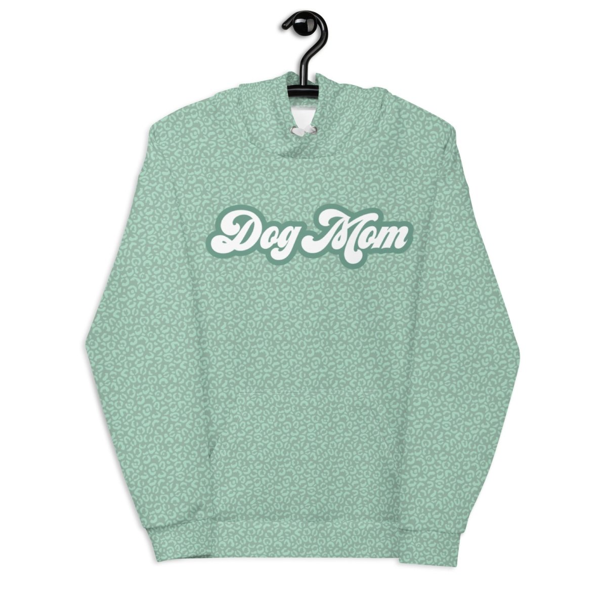 Green Leopard Print Dog Mom Hoodie