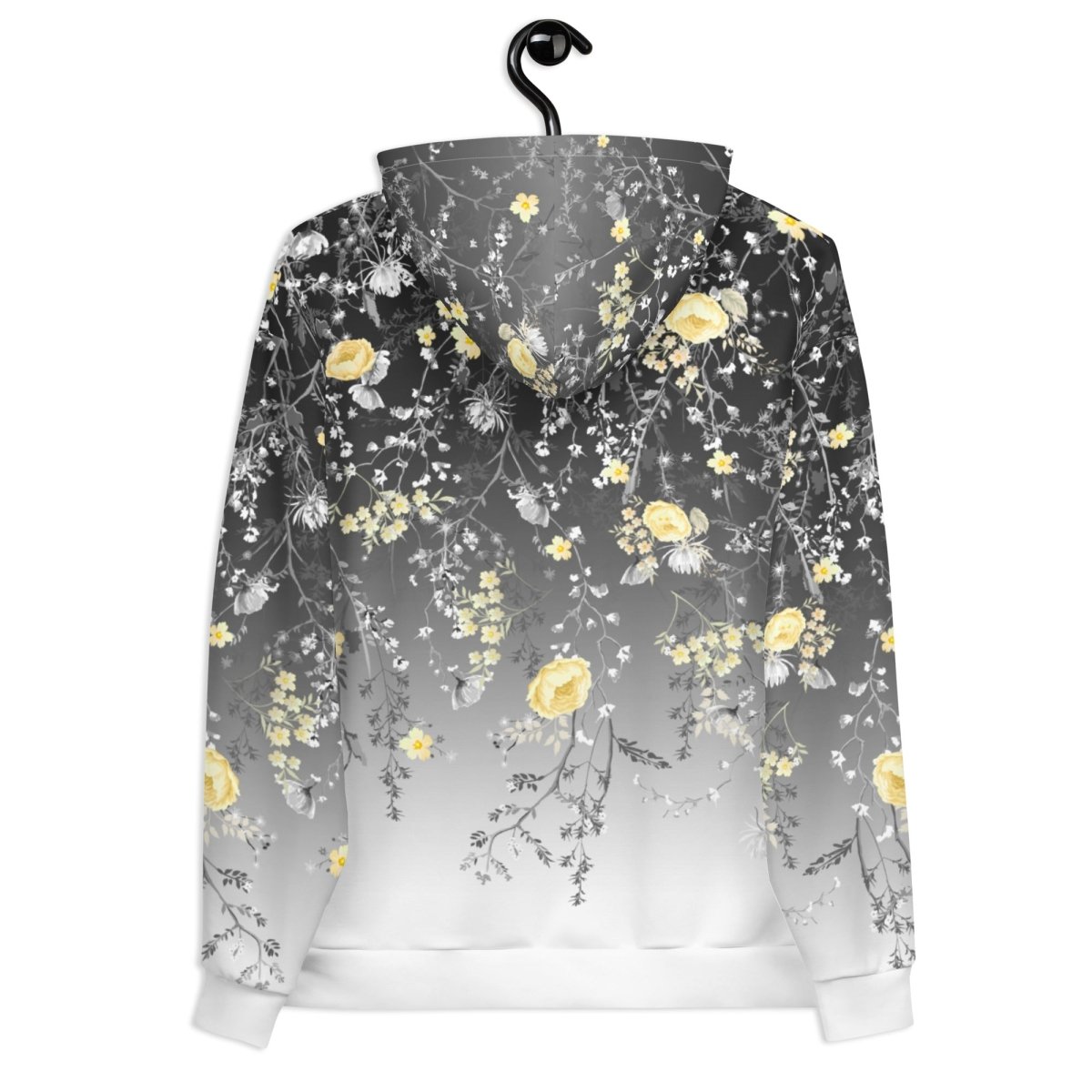 Grey Floral Dog Mom Hoodie