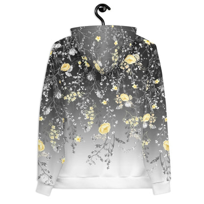 Grey Floral Dog Mom Hoodie