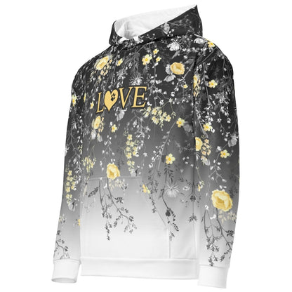 Grey Floral Dog Mom Hoodie