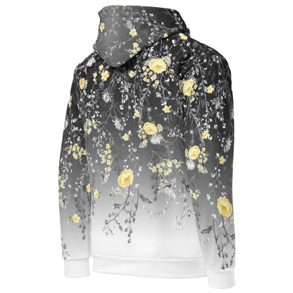 Grey Floral Dog Mom Hoodie