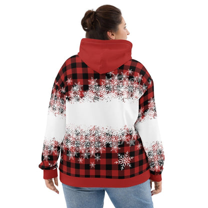 Happy Pawlidays Red Plaid Hoodie