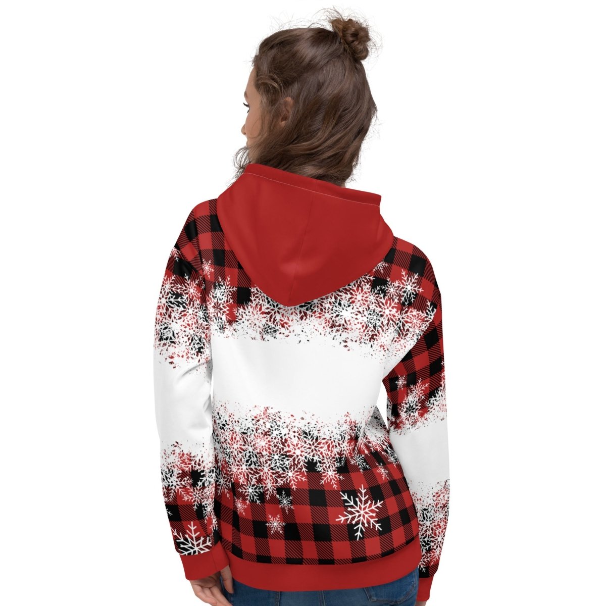 Happy Pawlidays Red Plaid Hoodie
