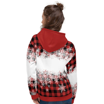 Happy Pawlidays Red Plaid Hoodie