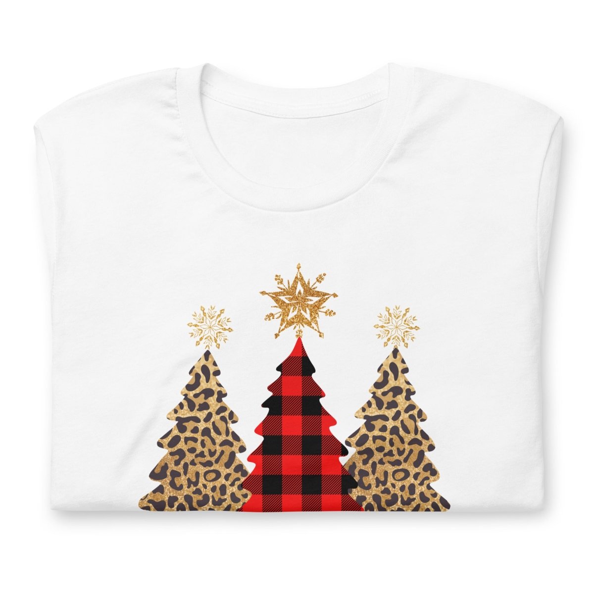 Merry & Bright Plaid Trees T-Shirt