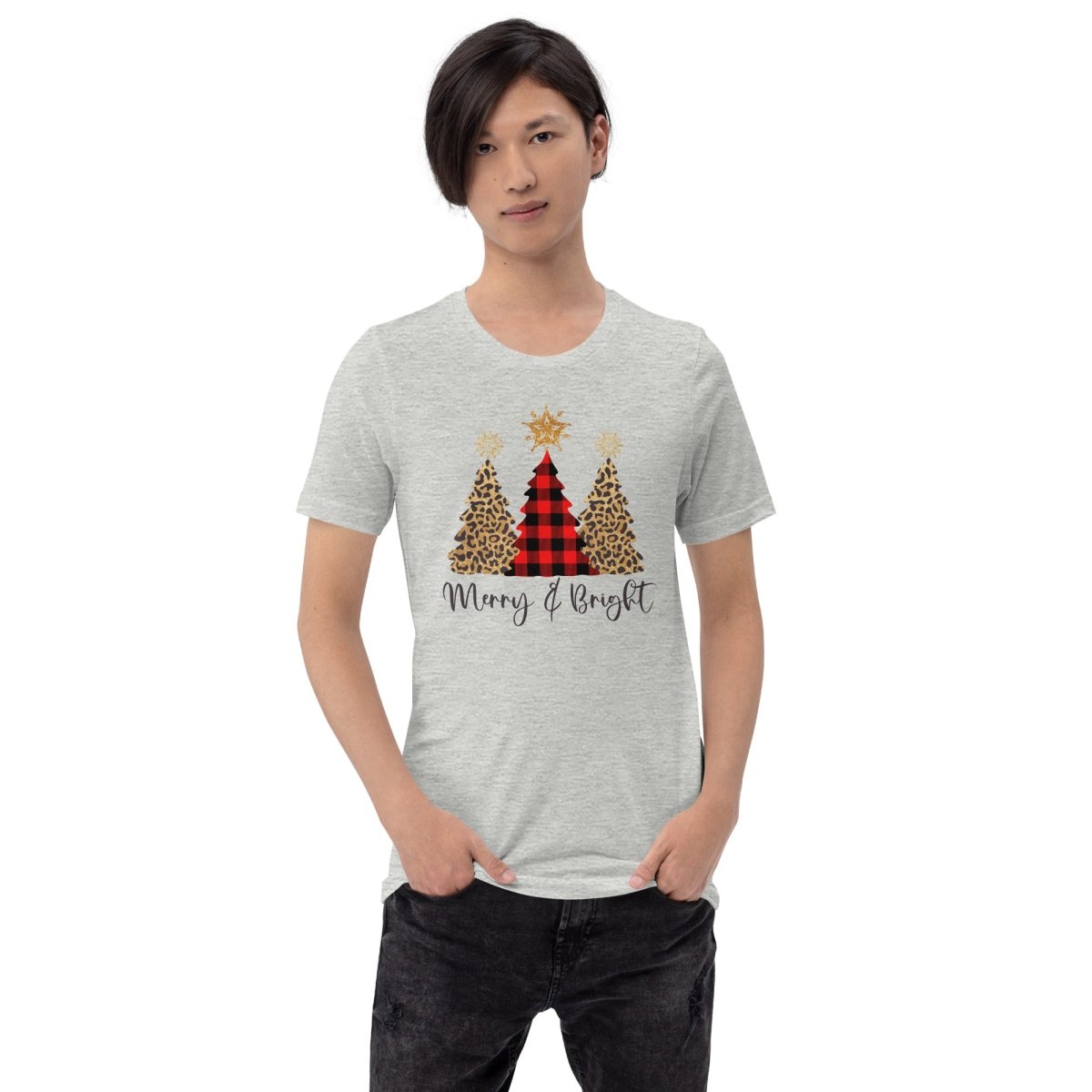 Merry & Bright Plaid Trees T-Shirt