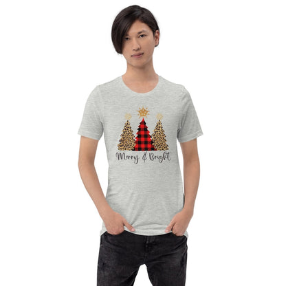 Merry & Bright Plaid Trees T-Shirt