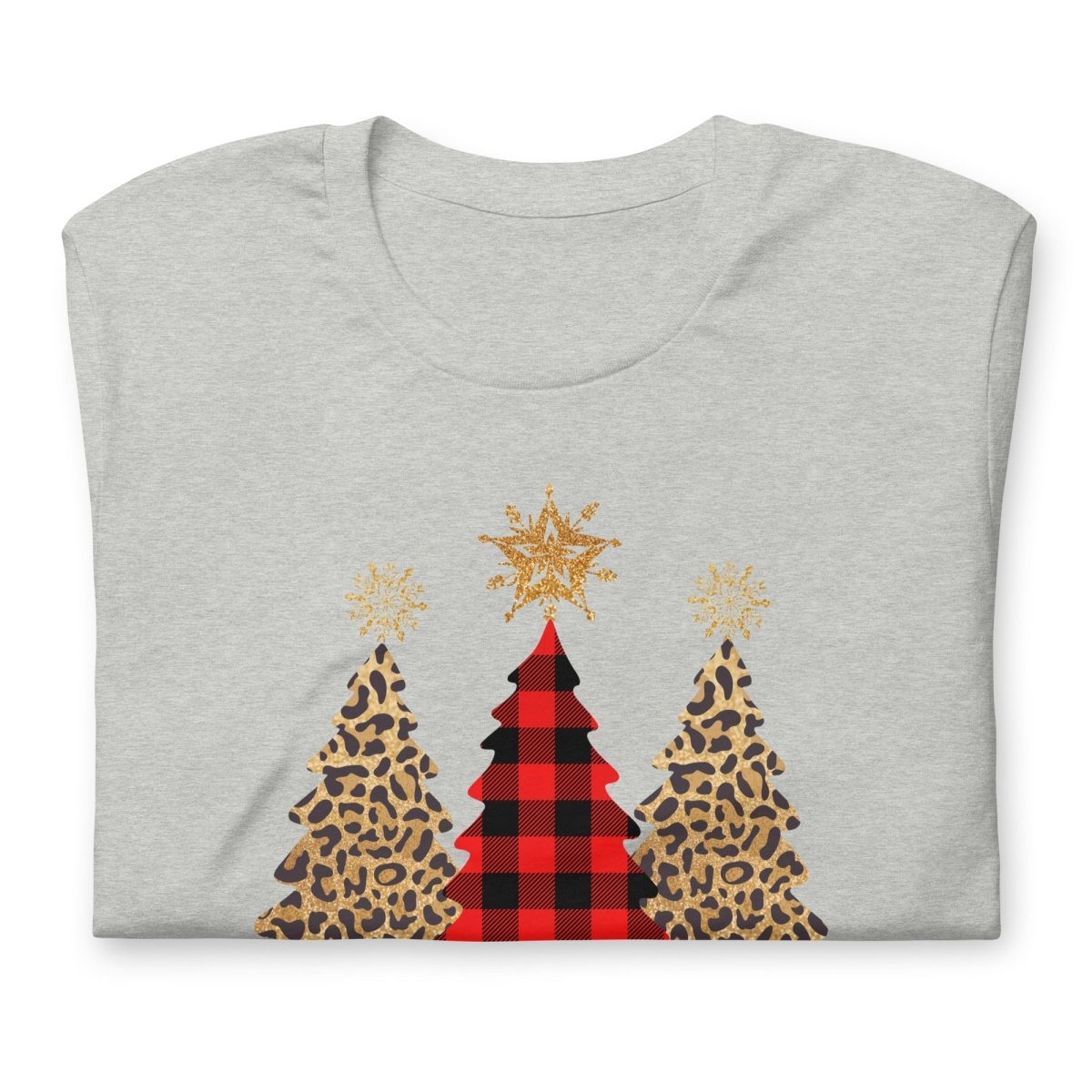 Merry & Bright Plaid Trees T-Shirt