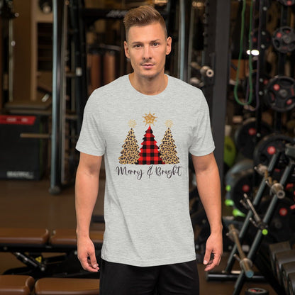 Merry & Bright Plaid Trees T-Shirt