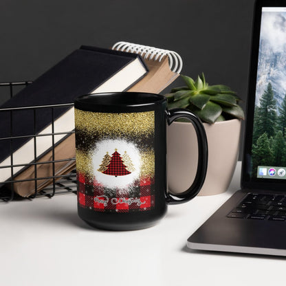 Merry Christmas Buffalo Plaid Mug