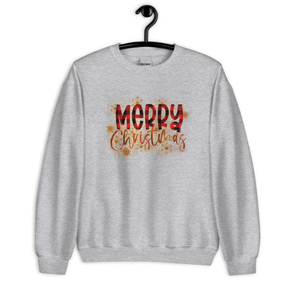 Merry Christmas Buffalo Plaid Sweatshirt