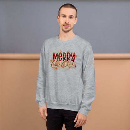 Merry Christmas Buffalo Plaid Sweatshirt