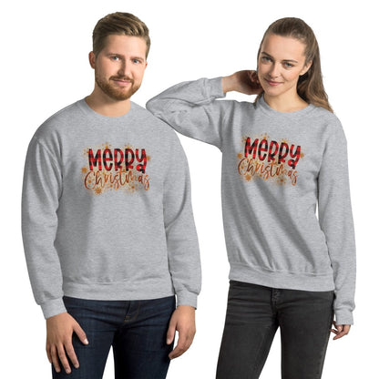 Merry Christmas Buffalo Plaid Sweatshirt