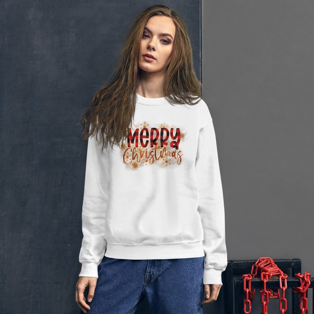 Merry Christmas Buffalo Plaid Sweatshirt