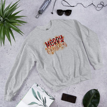 Merry Christmas Buffalo Plaid Sweatshirt