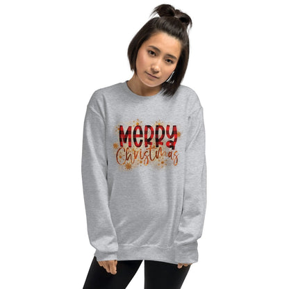 Merry Christmas Buffalo Plaid Sweatshirt