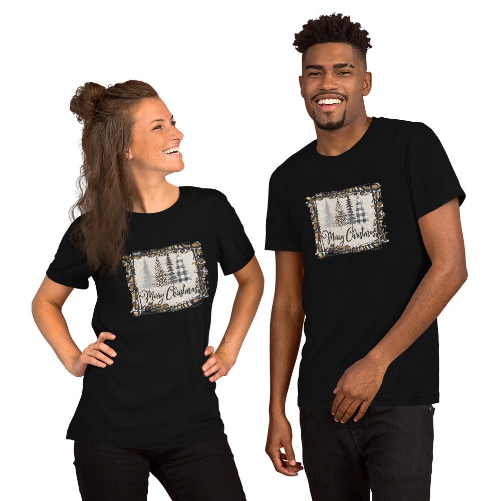 Merry Christmas Leopard Trees T-Shirt