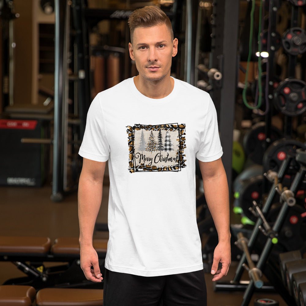 Merry Christmas Leopard Trees T-Shirt