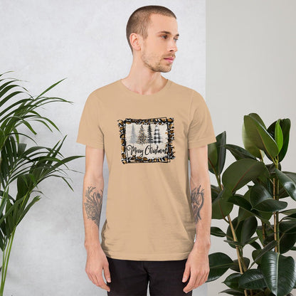Merry Christmas Leopard Trees T-Shirt