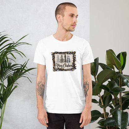Merry Christmas Leopard Trees T-Shirt