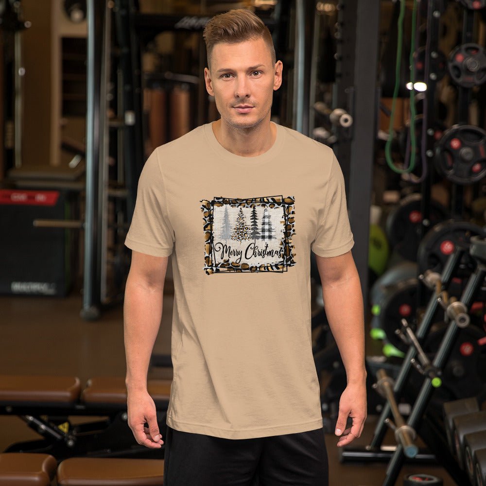 Merry Christmas Leopard Trees T-Shirt