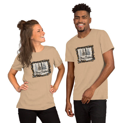 Merry Christmas Leopard Trees T-Shirt