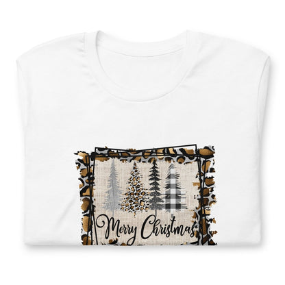 Merry Christmas Leopard Trees T-Shirt
