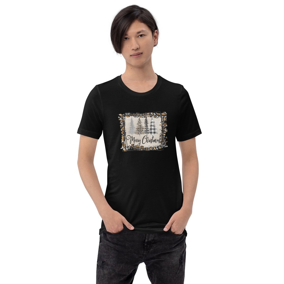 Merry Christmas Leopard Trees T-Shirt