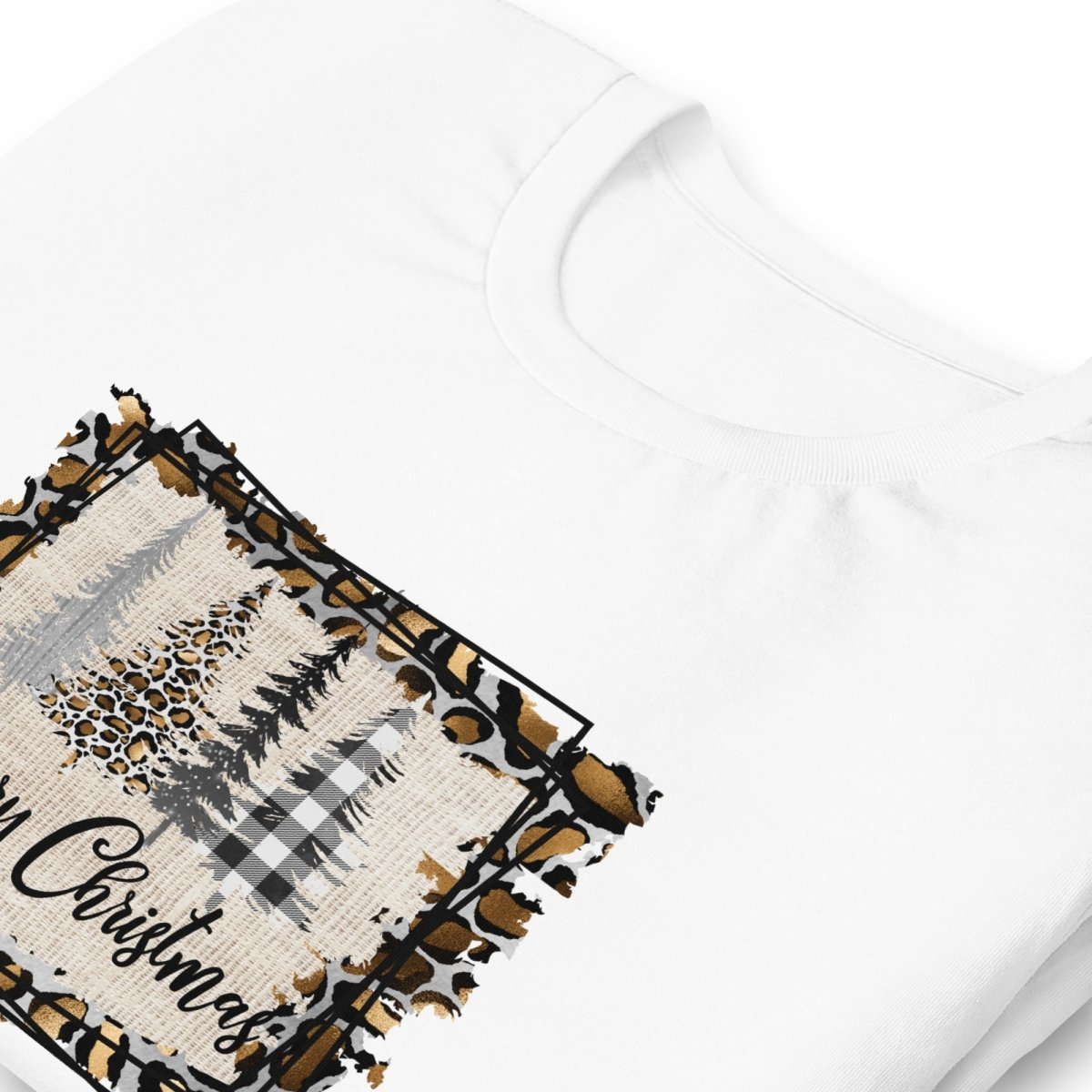 Merry Christmas Leopard Trees T-Shirt