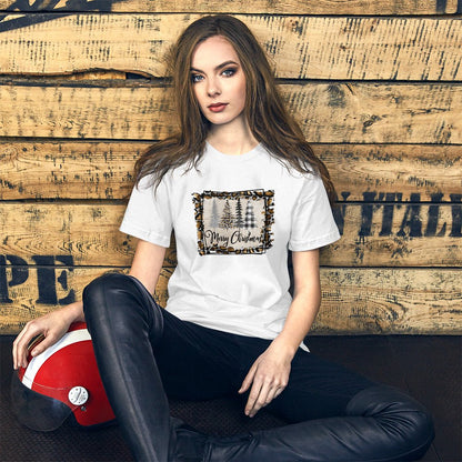 Merry Christmas Leopard Trees T-Shirt