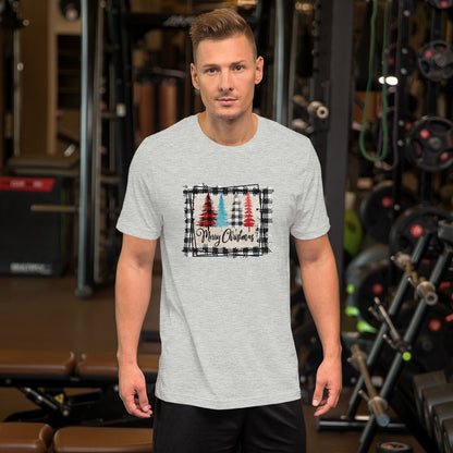 Merry Christmas Plaid Trees T-Shirt