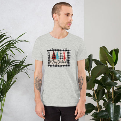 Merry Christmas Plaid Trees T-Shirt