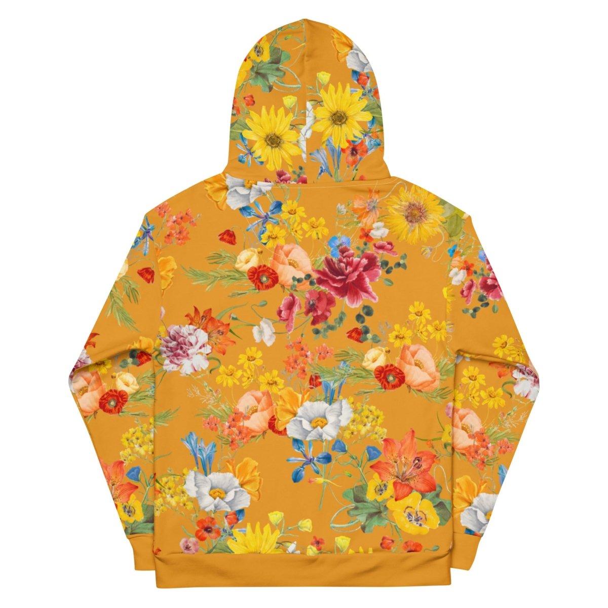 Mustard Yellow Floral Dog Mom Hoodie