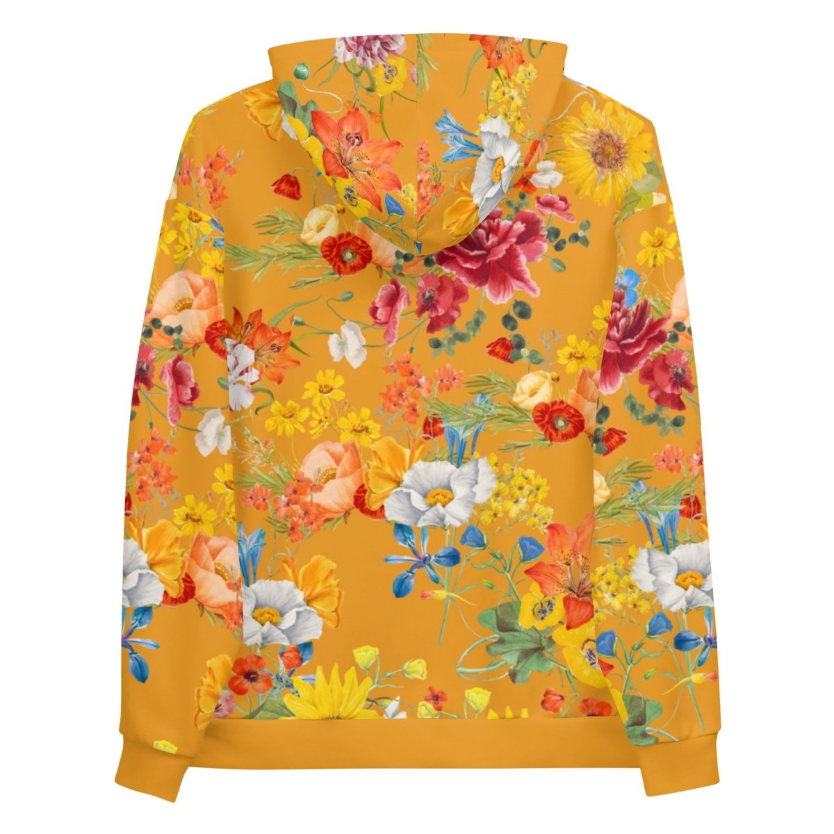 Mustard Yellow Floral Dog Mom Hoodie