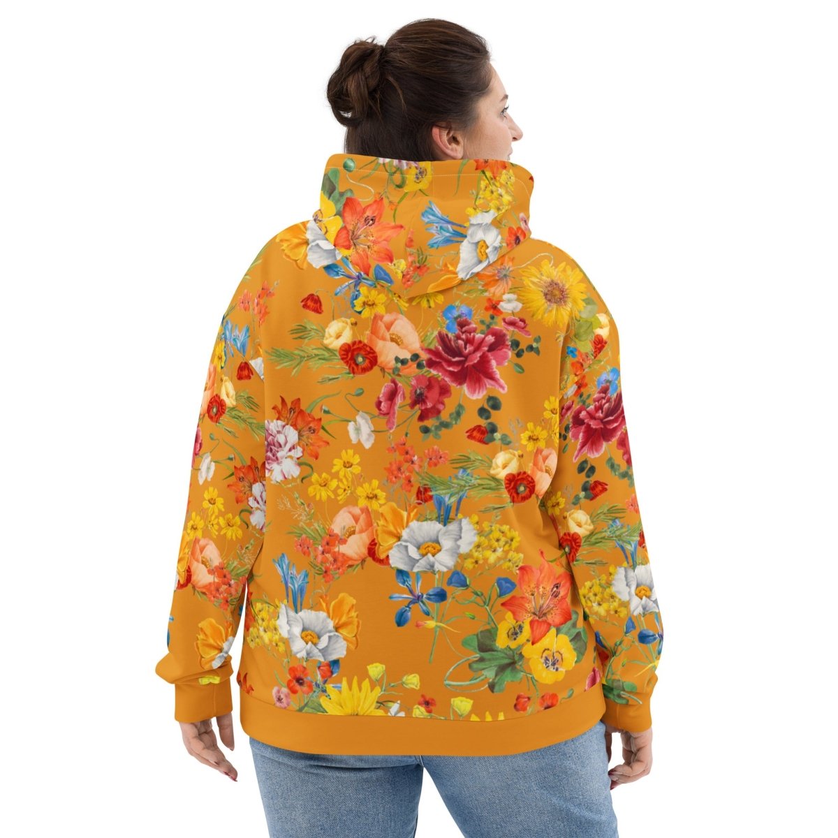 Mustard Yellow Floral Dog Mom Hoodie