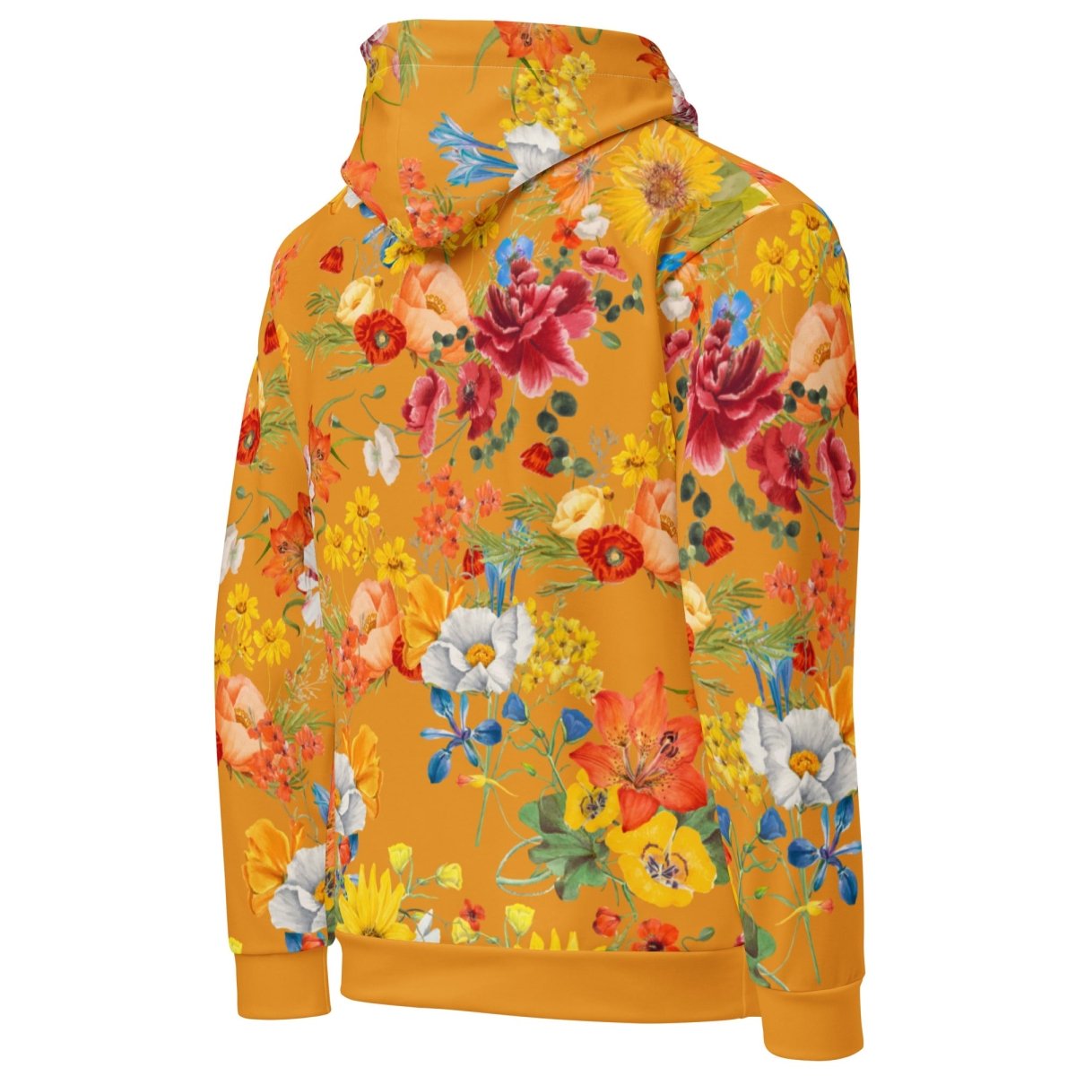 Mustard Yellow Floral Dog Mom Hoodie