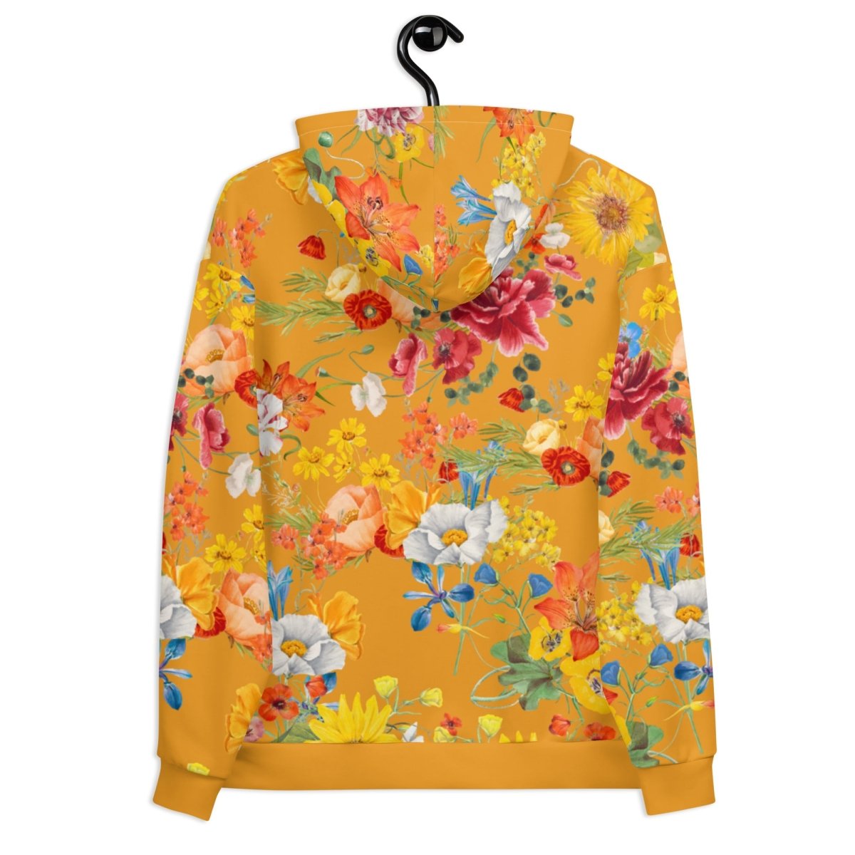 Mustard Yellow Floral Dog Mom Hoodie