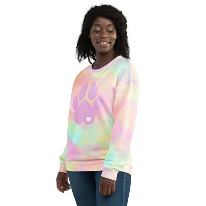 Pastel Cloud Dog Paw Sweatshirt