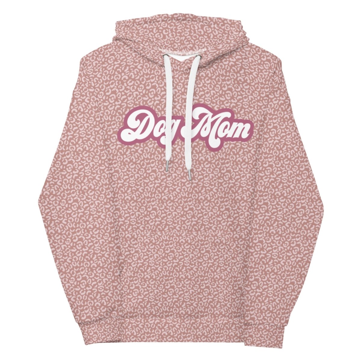 PInk Leopard Print Dog Mom Hoodie