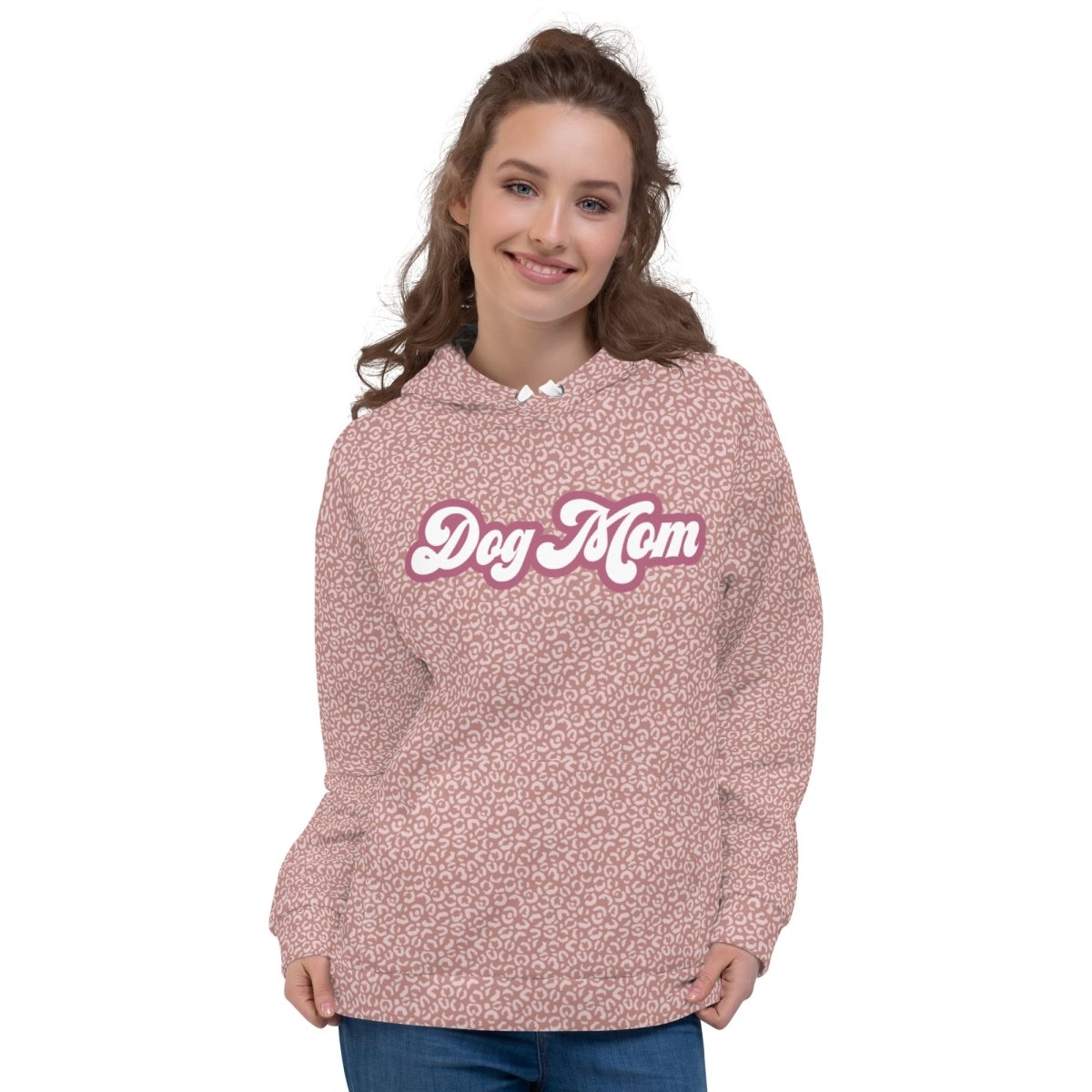 PInk Leopard Print Dog Mom Hoodie