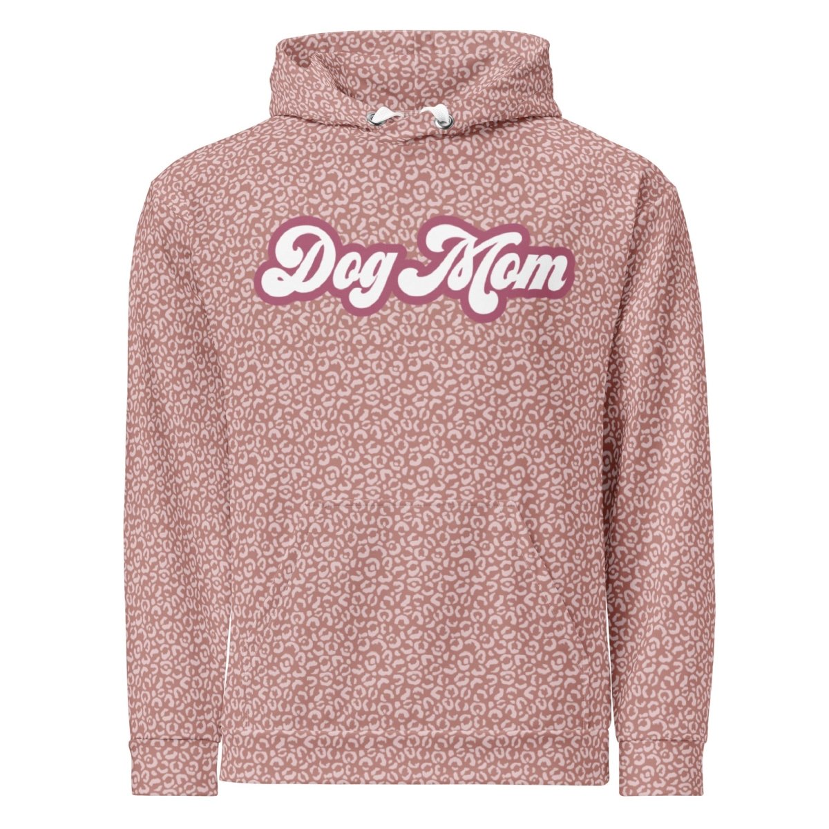 PInk Leopard Print Dog Mom Hoodie