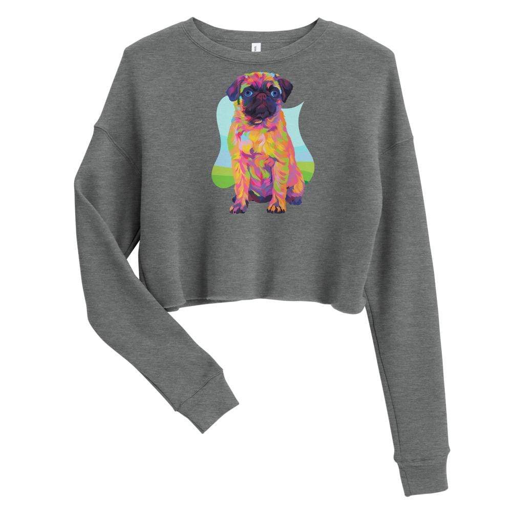 Pug Dog Crop Sweatshirt
