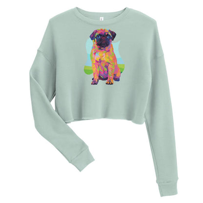 Pug Dog Crop Sweatshirt