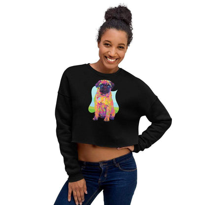 Pug Dog Crop Sweatshirt