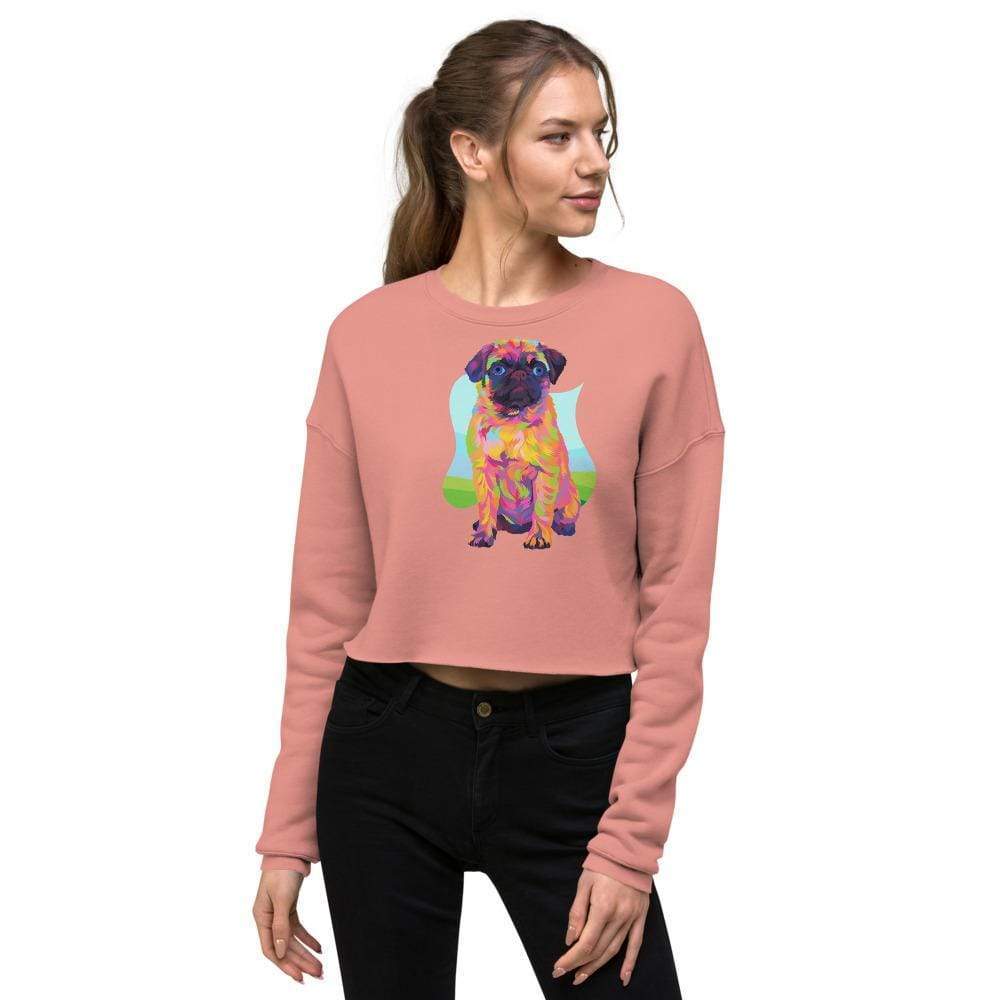 Pug Dog Crop Sweatshirt