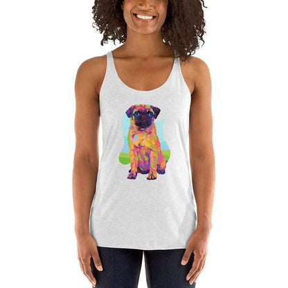 Pug Dog Racerback Tank Top